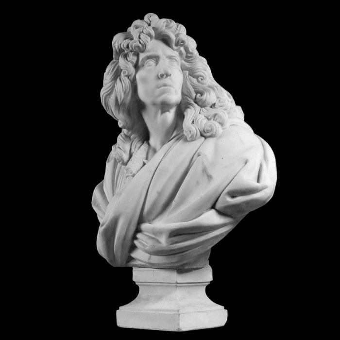 Buste de Pierre Mignard (1612-1695) - Reproduction d’une sculpture du Musée du Louvre, Paris