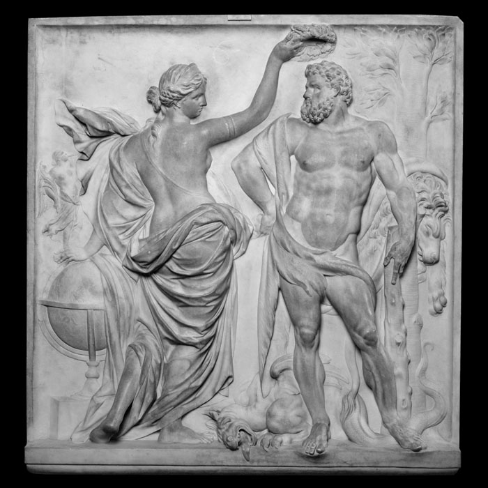 Hercule couronné par la Gloire - Reproduction d’une sculpture du Musée du Louvre, Paris