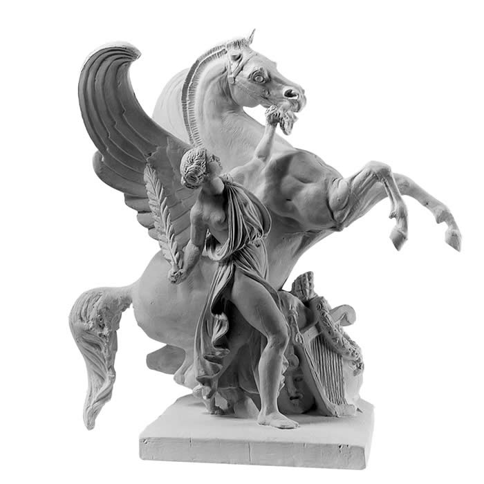 Étude pour la Renommée retenant Pégase (droite) - Reproduction d’une sculpture du Musée d’Orsay, Paris