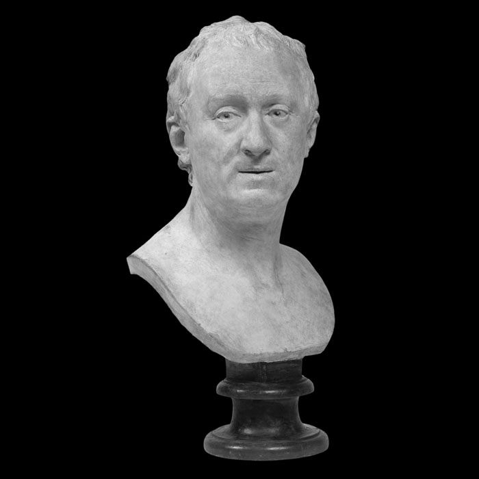 Buste de Diderot - Reproduction d’une sculpture du Musée du Louvre, Paris