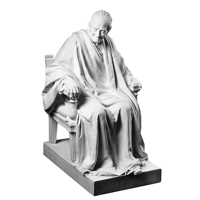 Voltaire seated - Reproduction d’une sculpture du Comédie-Française, Paris