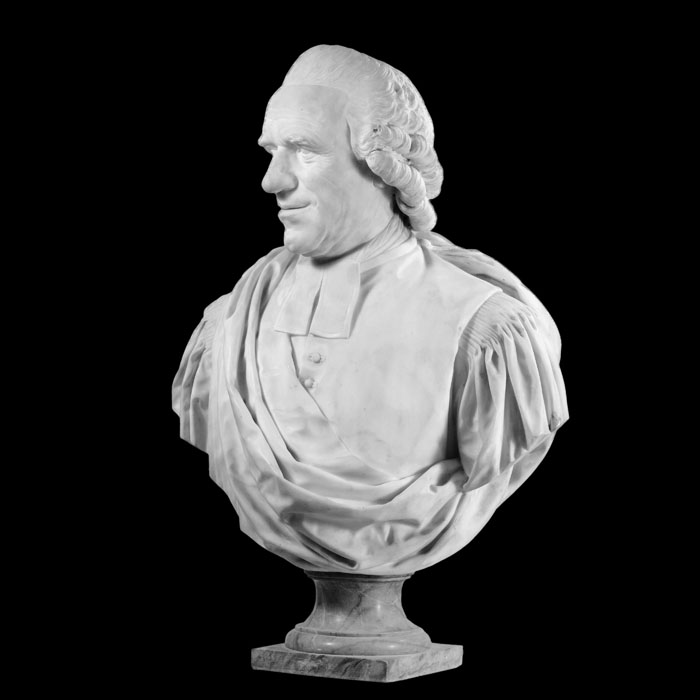 Buste de l’abbé Aubert - Reproduction d’une sculpture du Musée du Louvre, Paris