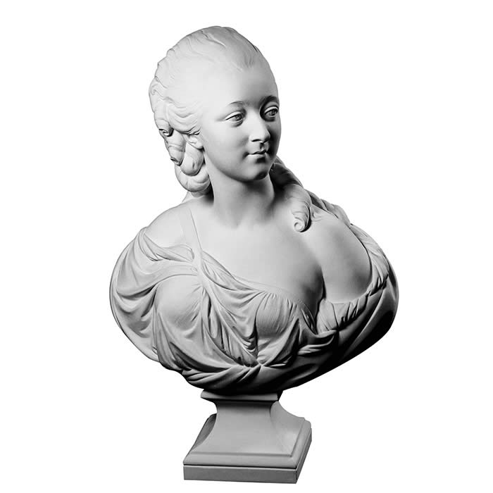 Buste de Jeanne Bécu, comtesse du Barry - Reproduction d’une sculpture du Musée du Louvre, Paris