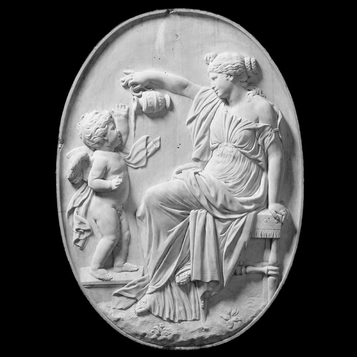 Médaillon de la Tempérance - Reproduction d’une sculpture du Musée du Louvre, Paris