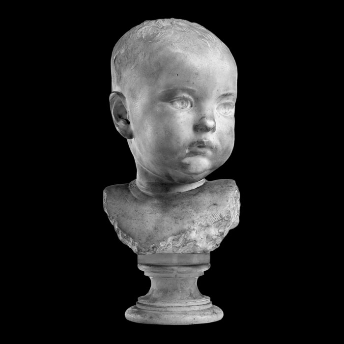 Tête d’enfant (Paul Verlet à six mois) - Reproduction d’une sculpture du Musée d’Orsay, Paris