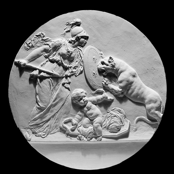 Grand médaillon dit Libertas Americana - Reproduction d’une sculpture du Musée franco americain, Blérancourt