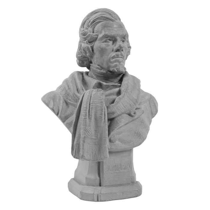 Bust of Eugène Delacroix - Reproduction d’une sculpture du Musée Delacroix, Paris