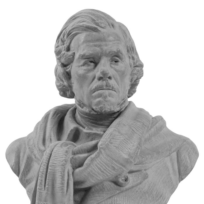 Bust of Eugène Delacroix - Reproduction d’une sculpture du Musée Delacroix, Paris
