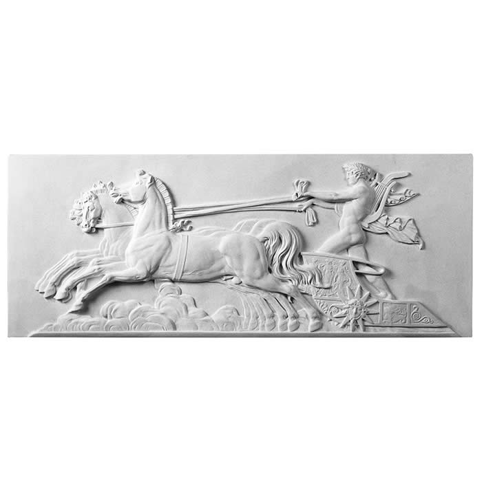 Fragment de décoration : Apollon sur son char - Reproduction d’une sculpture du Musée du Louvre, Paris