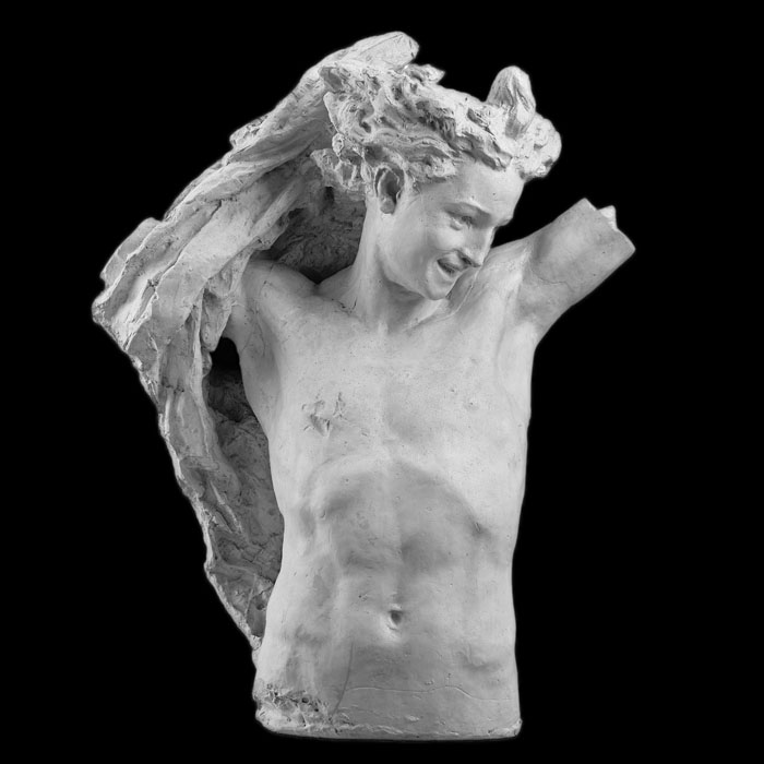 Torse du Génie de la Danse - Reproduction d’une sculpture du Musée d’Orsay, Paris