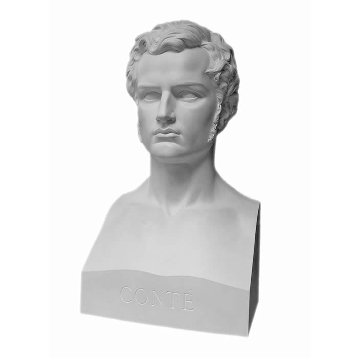 Bust of Nicolas-Jacques Conté - Reproduction d’une sculpture du Cnam IDF, Saint-Denis