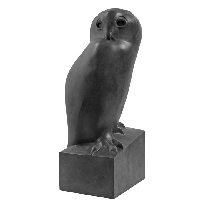Grand-duc patine bronze - Reproduction d’une sculpture du Musée François Pompon, Saulieu