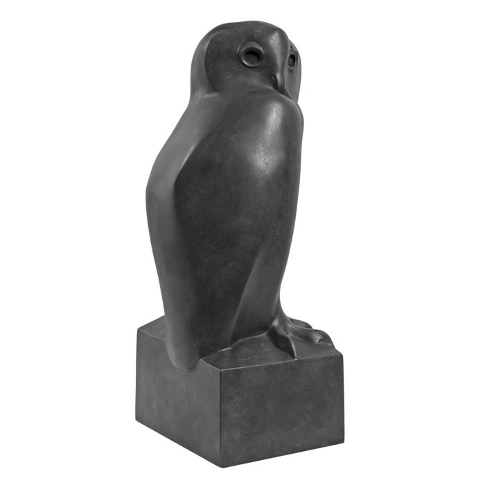 Grand-duc patine bronze - Reproduction d’une sculpture du Musée François Pompon, Saulieu