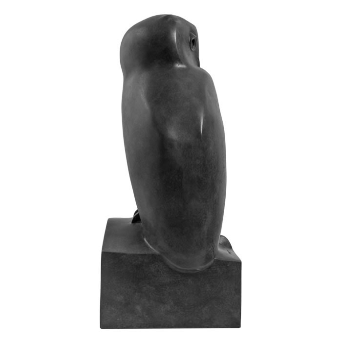 Grand-duc patine bronze - Reproduction d’une sculpture du Musée François Pompon, Saulieu