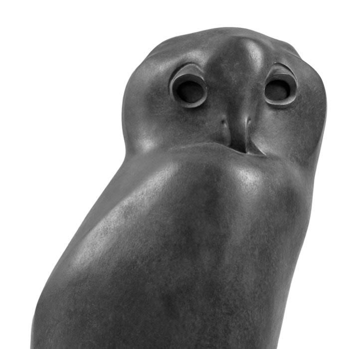 Grand-duc patine bronze - Reproduction d’une sculpture du Musée François Pompon, Saulieu