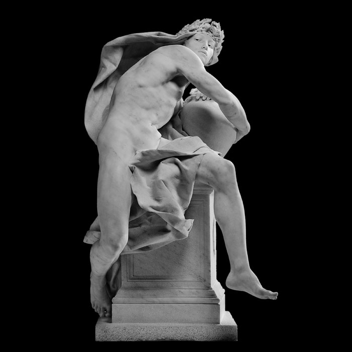 Génie gardant le secret de la tombe - Reproduction d’une sculpture du Musée d’Orsay, Paris