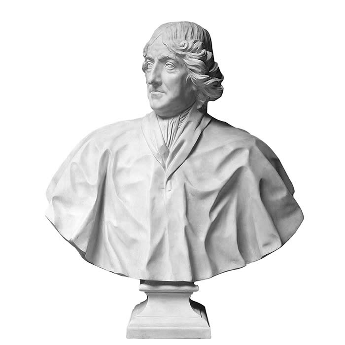 Buste d’un inconnu autrefois dit Bossuet - Reproduction d’une sculpture du Musée du Louvre, Paris