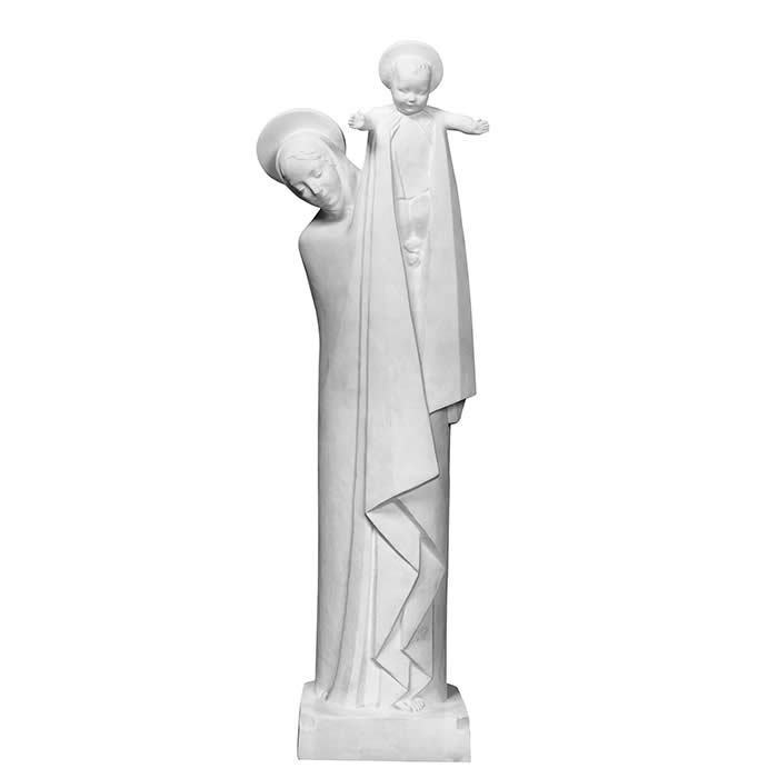Vierge présentant l’enfant - Reproduction d’une sculpture de l’Église Sainte-Odile, Paris