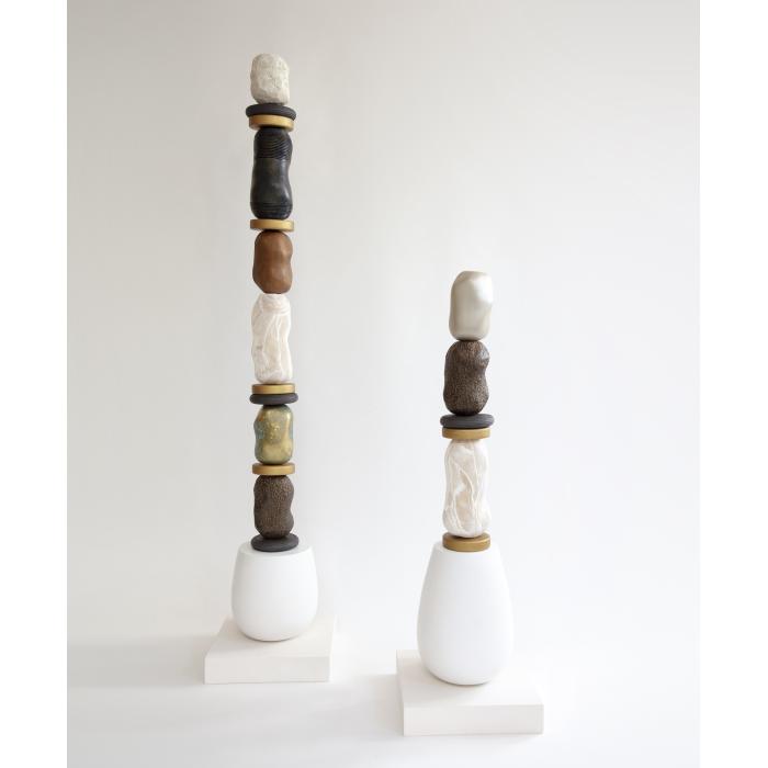 Grand Totem Homère - Collection antiques studio - Reproduction d’une sculpture du 