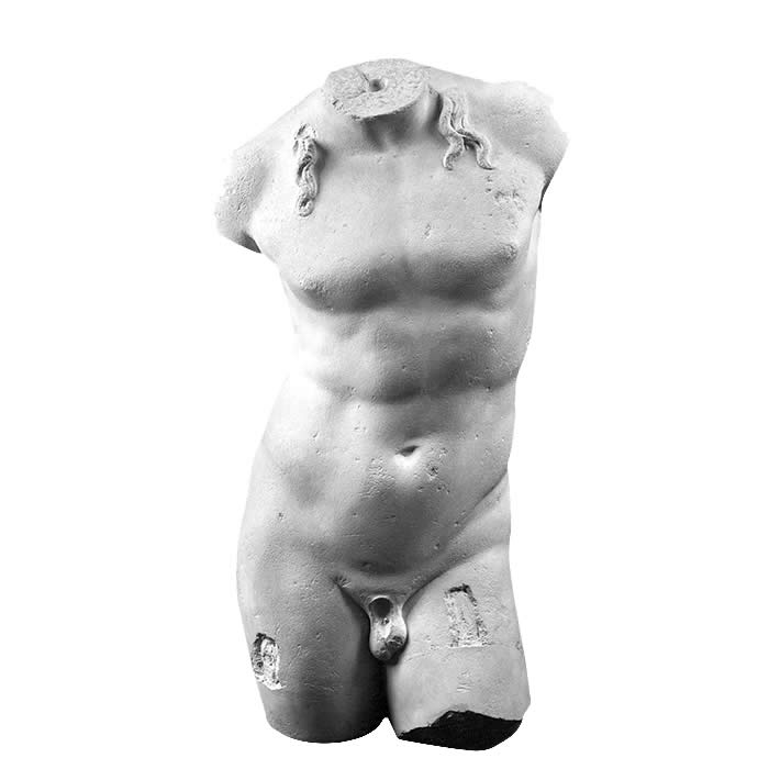 Torso of Bacchus, known as de Rochegude torso - Gallo-Roman antiquities - Reproduction d’une sculpture du Musée d’Archéologie nationale, Saint-Germain-en-Laye