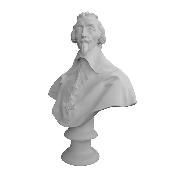 Bust of the cardinal de Richelieu - Reproduction d’une sculpture du Musée du Louvre, Paris