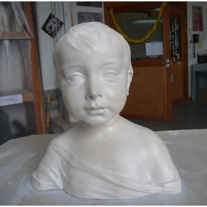 Small bust of the Pouting Child - Renaissance - Reproduction d’une sculpture du National Gallery, Washington