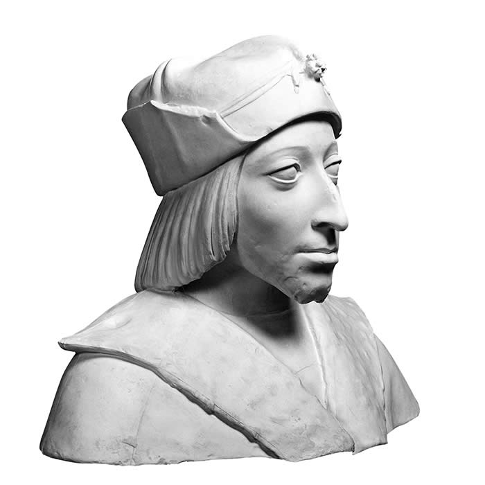 Bust of Charles VIII King of France - Renaissance - Reproduction d’une sculpture du Musée National du Bargello, Florence