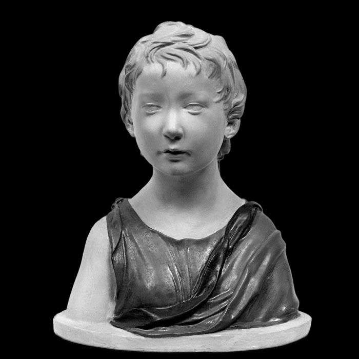 Buste de saint Jean-Baptiste enfant - Renaissance - Reproduction d’une sculpture du Musée national de la Renaissance, Écouen