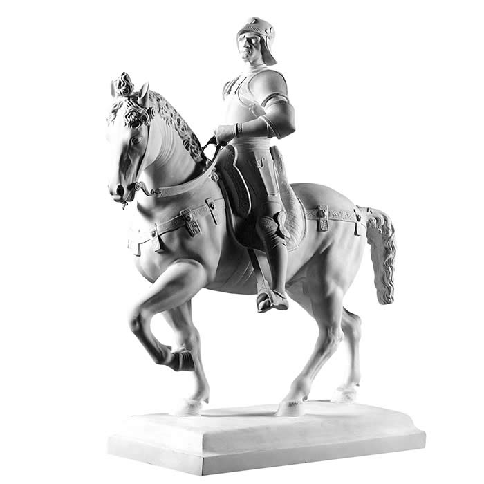 Equestrian statue of Colleone, 65 cm reduction - Renaissance - Reproduction d’une sculpture du Musée du Louvre, Paris