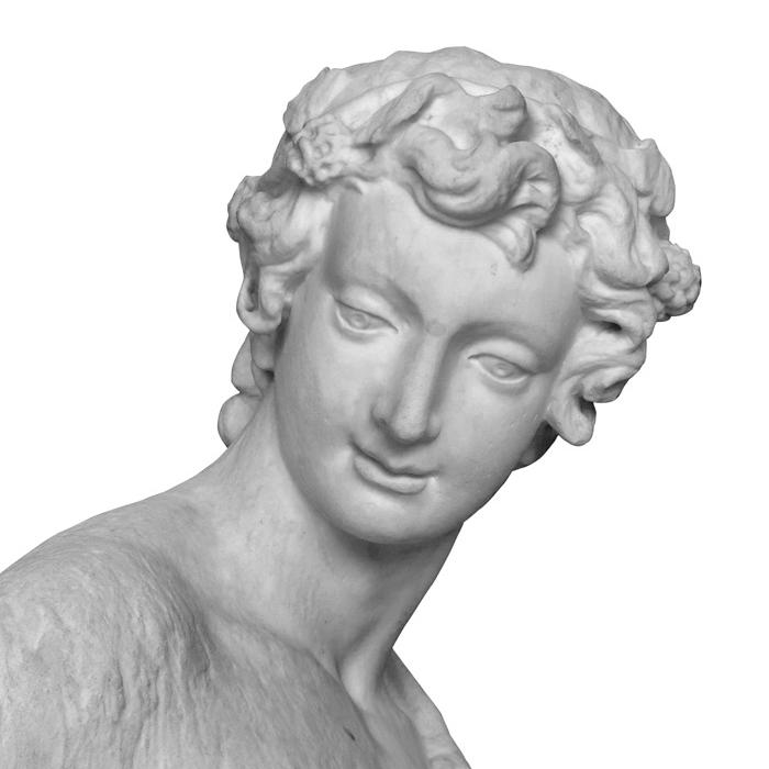 Bacchus et jeune satyre - Renaissance - Reproduction d’une sculpture du Musée du Louvre, Paris