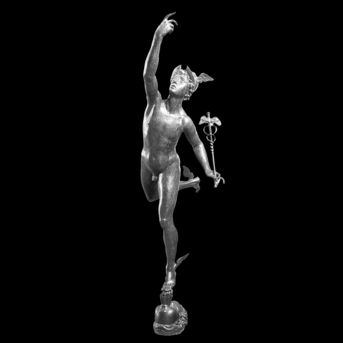 Flying Mercury or Hermès - Renaissance - Reproduction d’une sculpture du Musée du Louvre, Paris