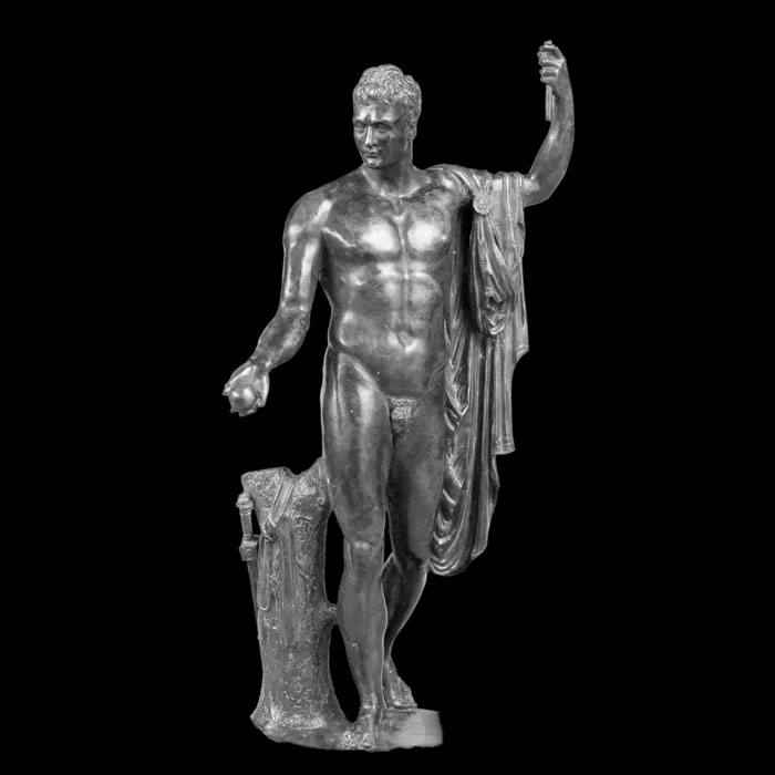 Napoleon I, standing, nude in the antique style - Reproduction d’une sculpture du Musée du Louvre, Paris