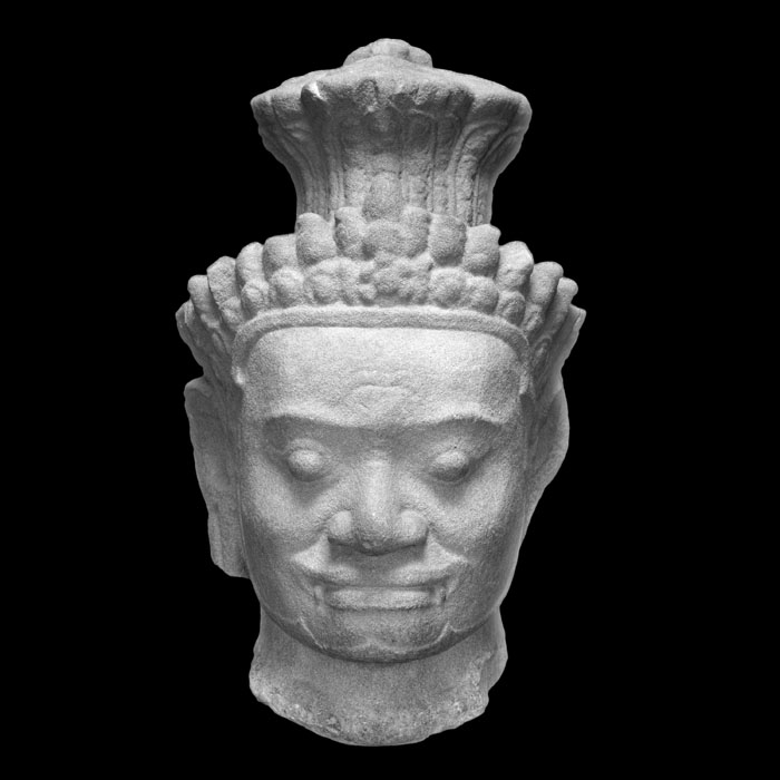 Tête de Yaksa - Art asiatique - Reproduction d’une sculpture du Musée national des Arts asiatiques - Guimet, Paris