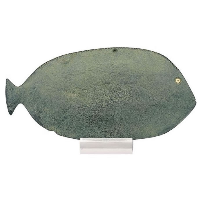 Palette à fard en forme de poisson - Antiquités égyptiennes - Reproduction d’une sculpture du Musée du Louvre, Paris
