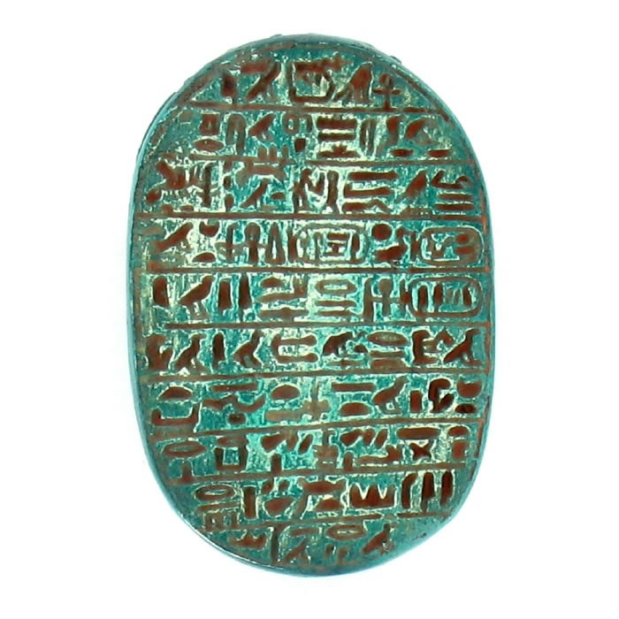 Marriage scarab of Amenhotep III and Tiye - Egyptian antiquities - Reproduction d’une sculpture du Musée du Louvre, Paris