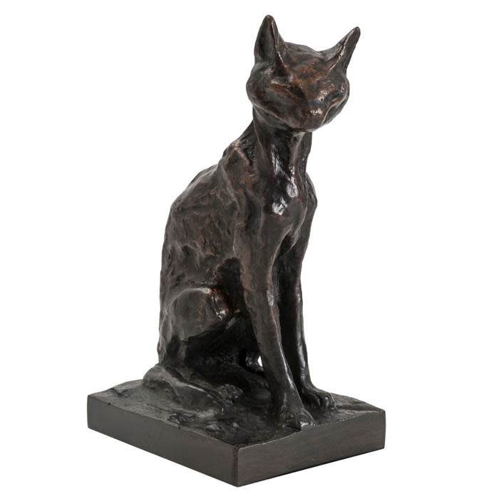 Chat abyssin - Reproduction d’une sculpture du Musée d’Orsay, Paris