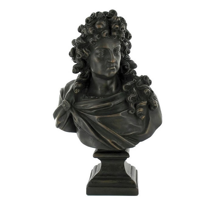 Buste de Louis XIV - Reproduction d’une sculpture du Musée du Louvre, Paris