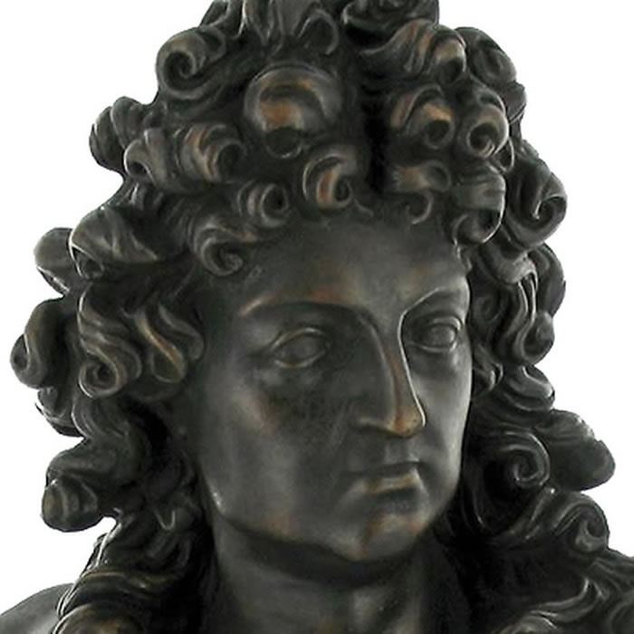 Buste de Louis XIV - Reproduction d’une sculpture du Musée du Louvre, Paris