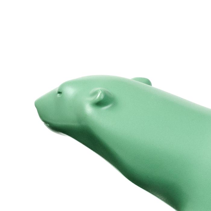 Small polar bear - Reseda green - Reproduction d’une sculpture du Musée d’Orsay, Paris
