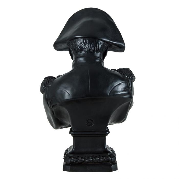 Buste de l’empereur Napoléon - Noir - Reproduction d’une sculpture du Musée national des châteaux de Malmaison et Bois-Préau