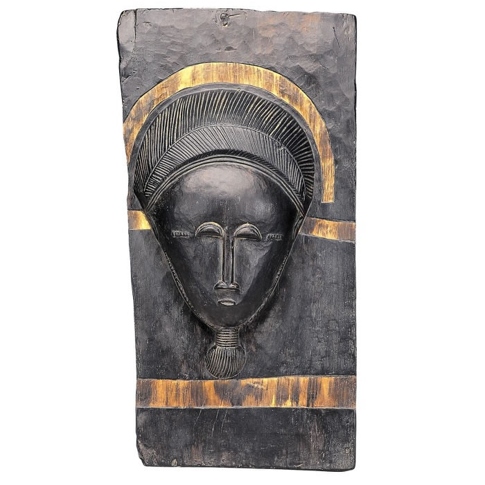 Baoulé bas-relief - African art - Reproduction d’une sculpture du Musée du quai Branly - Jacques-Chirac, Paris