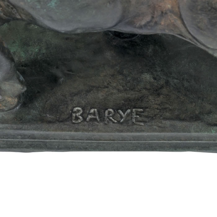 Jaguar marchant - Reproduction d’une sculpture du Musée du Louvre, Paris