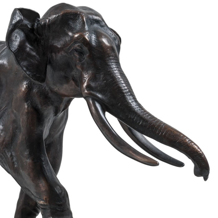 Running elephant - Reproduction d’une sculpture du Musée du Louvre, Paris