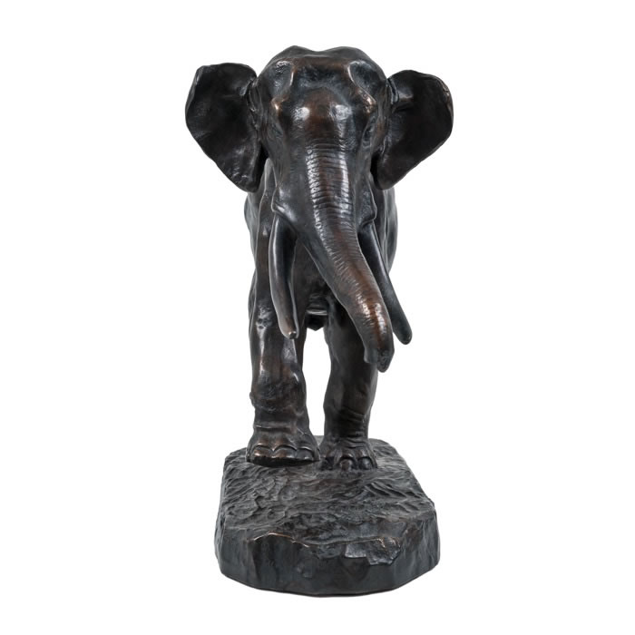 Running elephant - Reproduction d’une sculpture du Musée du Louvre, Paris